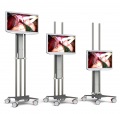 Flexx monitor trolley met 80cm hoogteverstelling