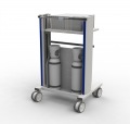 Gas bottle cart Erbe electro surgery - rear
