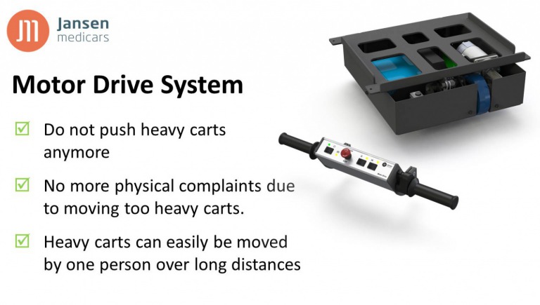 Motor Drive System for Crozz three 2G medical equipment cart