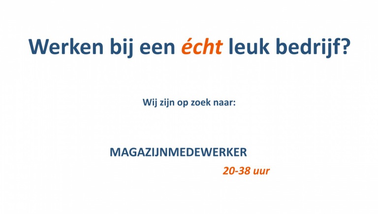 Vacature Magazijnmedewerker