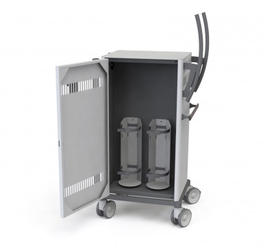 UPS cart - gas cilinder compartment