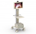 Crozz one 2G 150 cart - Wireless monitor cart with UPS, zerowire and surgical screen
